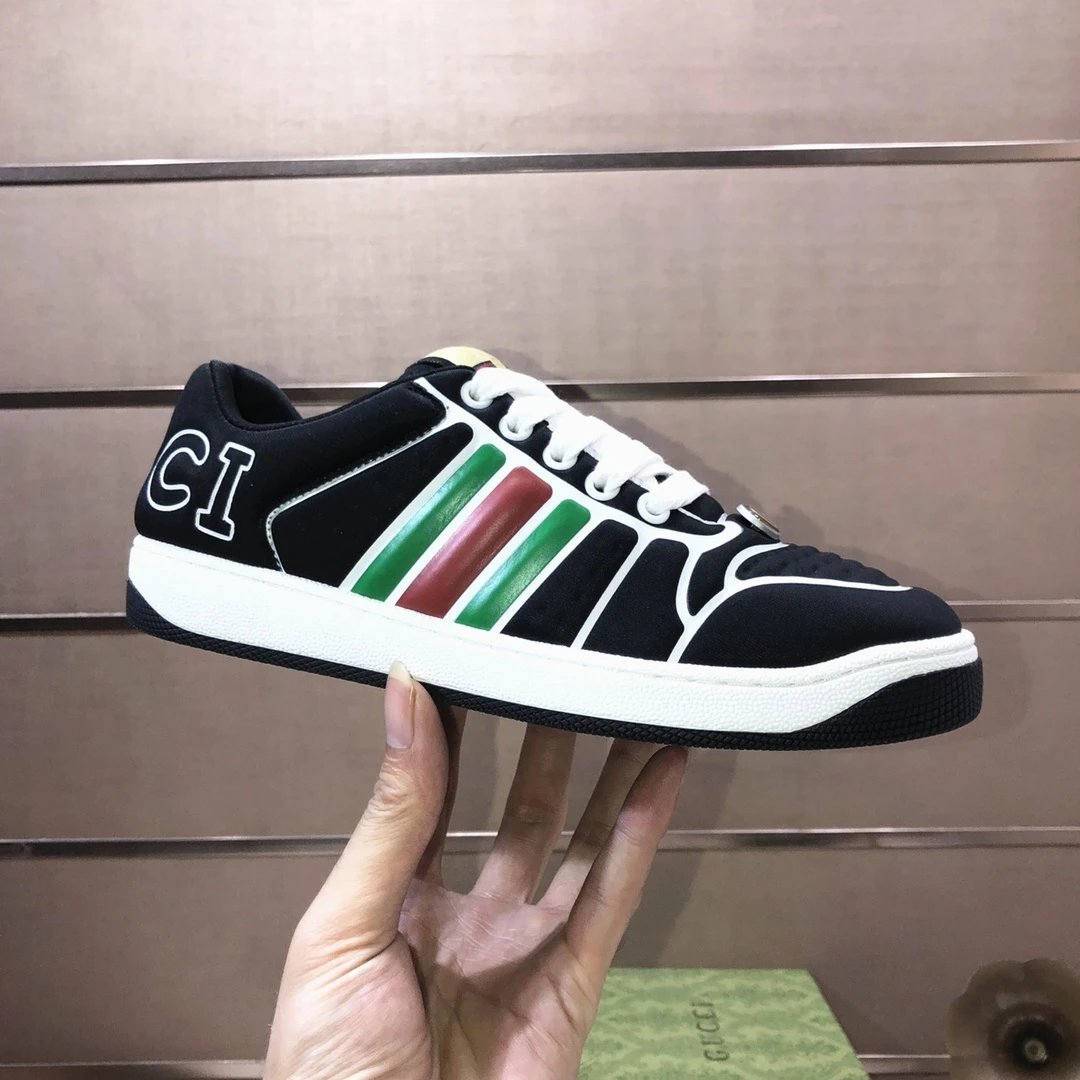 Gucci Distressed Screener Sneaker Black