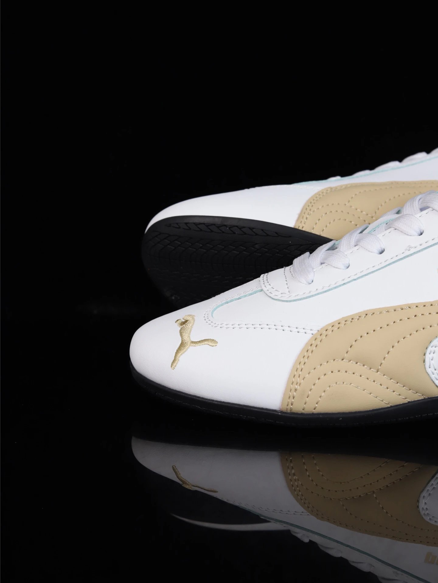 Puma Roma M Motorsport Sneakers White-Gold - Gallery Image 7 - Detailed View