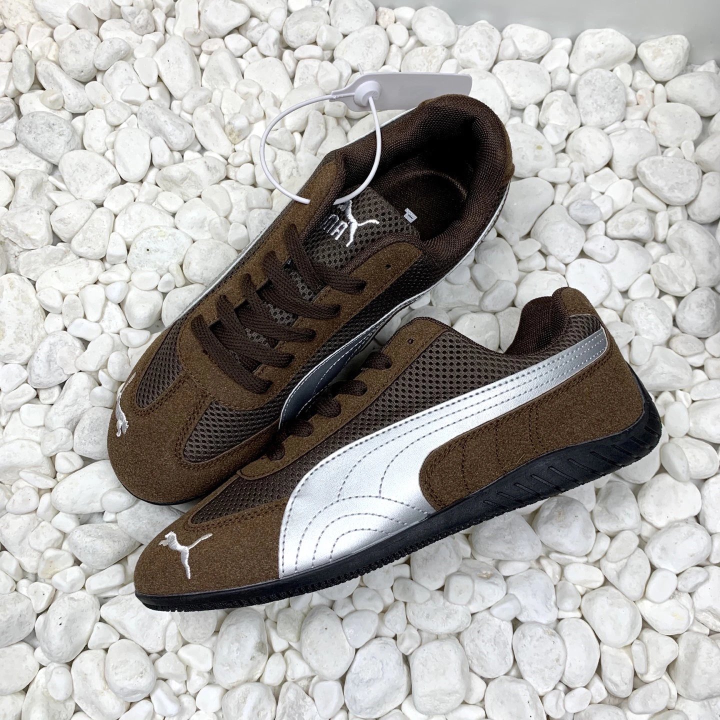 Puma Mesh Sneakers Brown - Gallery Image 7 - Detailed View
