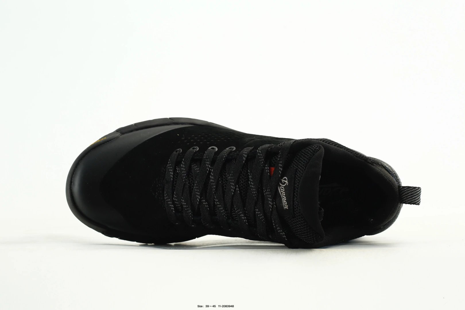 Trail Suede Hiking Sneakers Obsidian Black - Gallery Image 4 - Detailed View