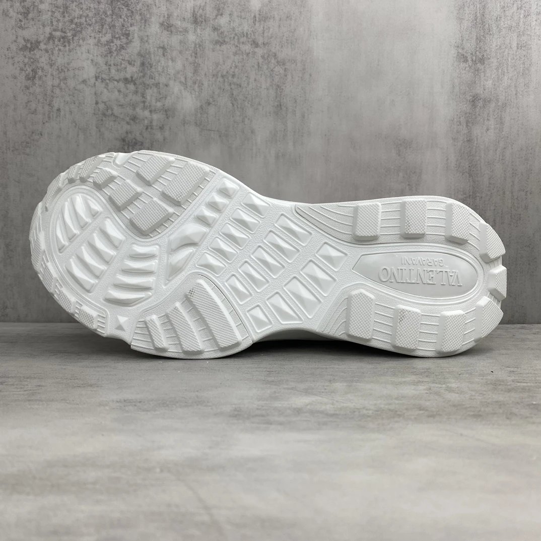 Chunky Leather Mesh Sneakers Fuchsia Pink - Gallery Image 8 - Detailed View