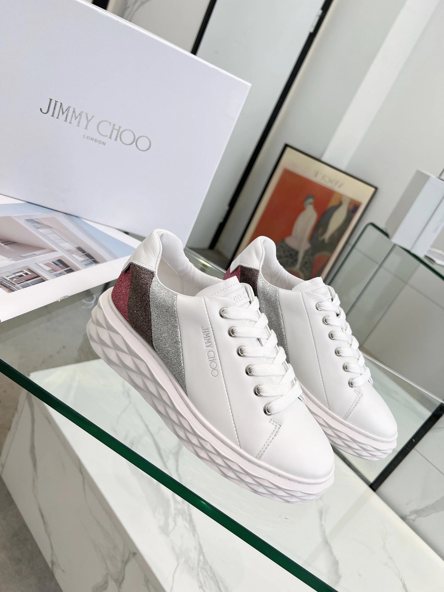 Jimmy Choo Diamond Sneakers Multicolor - High Quality Product Image - Cnfans