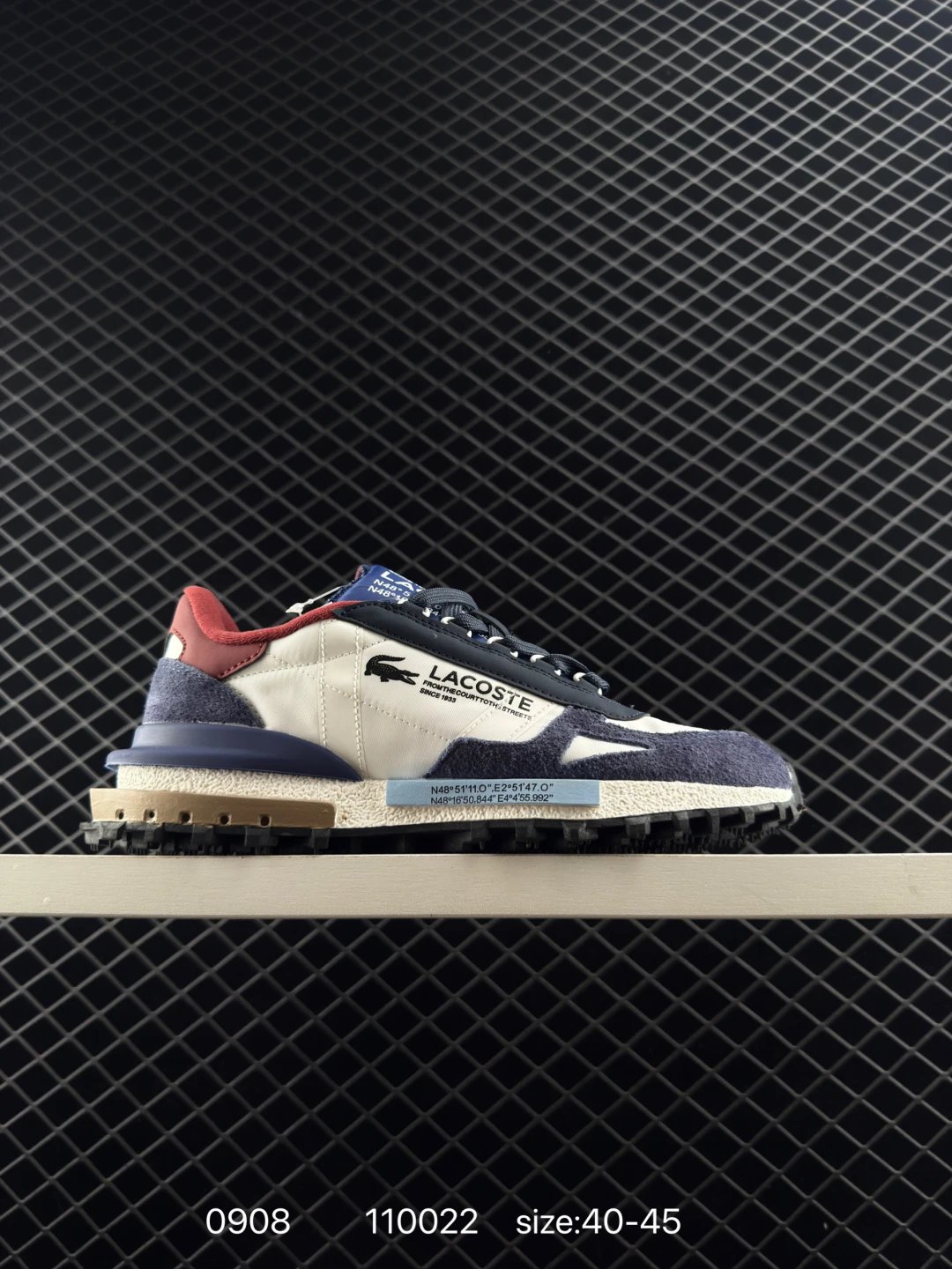 Lacoste Elite Active Sneakers Blue White Red - High Quality Product Image - Cnfans