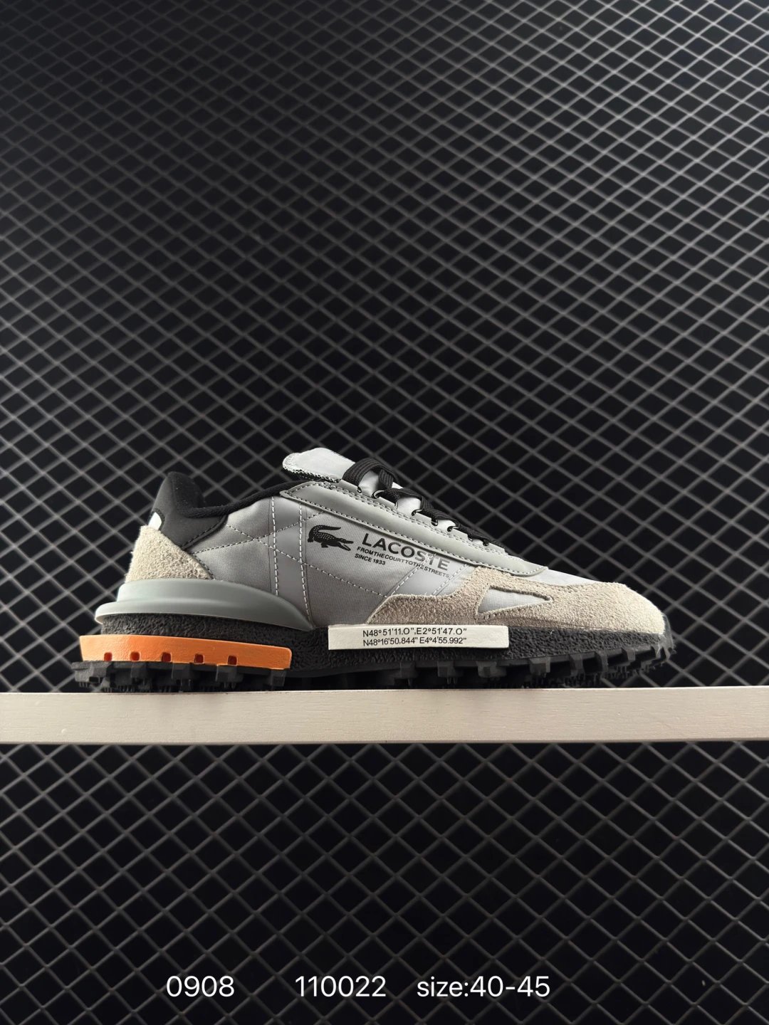 Lacoste Elite Active Leather Sneakers Grey - High Quality Product Image - Cnfans