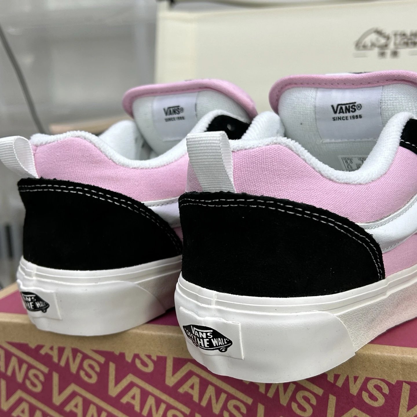 Knu Skool Low Skate Sneakers Rose Pink - Gallery Image 6 - Detailed View