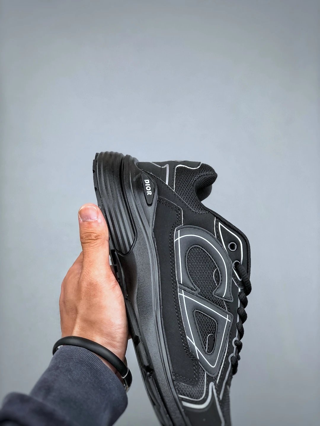 Dad Sneakers Casual Shoes Onyx Black - Gallery Image 2 - Detailed View