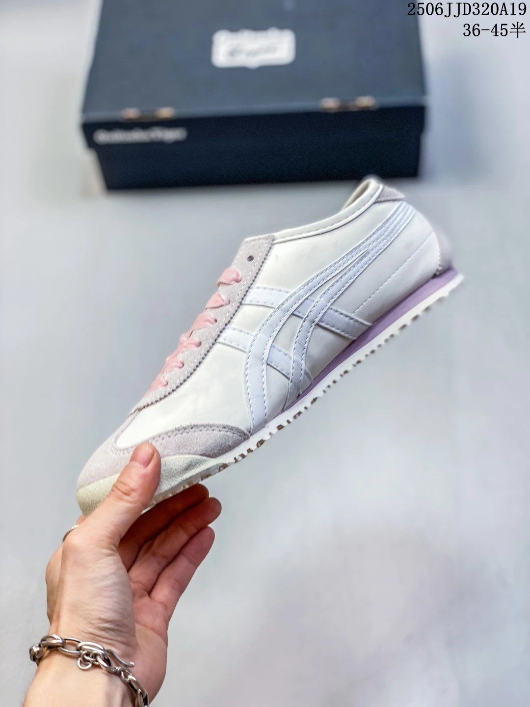 Asics Onitsuka Tiger Sneakers White Pink - Gallery Image 3 - Detailed View