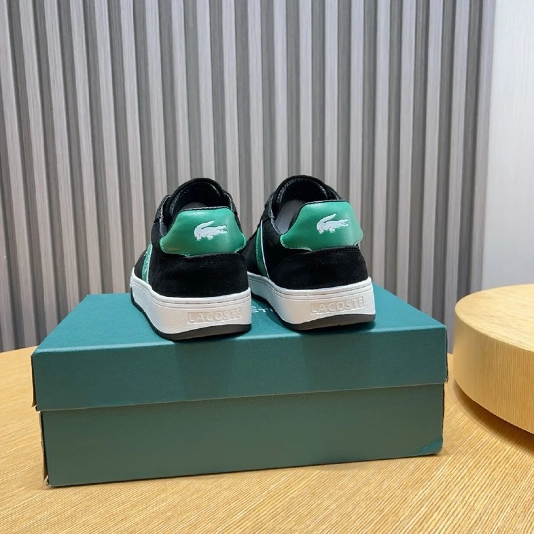 Lacoste Black Classic Sneakers - Gallery Image 6 - Detailed View