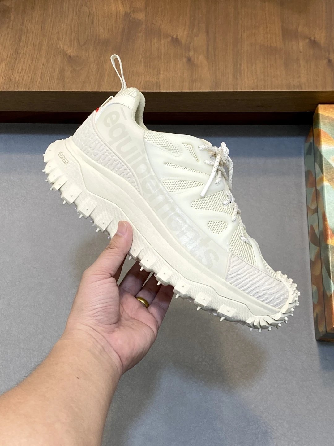 Moncler Trailgrip Amoeba Salehe Bembury Sneakers White - Gallery Image 2 - Detailed View