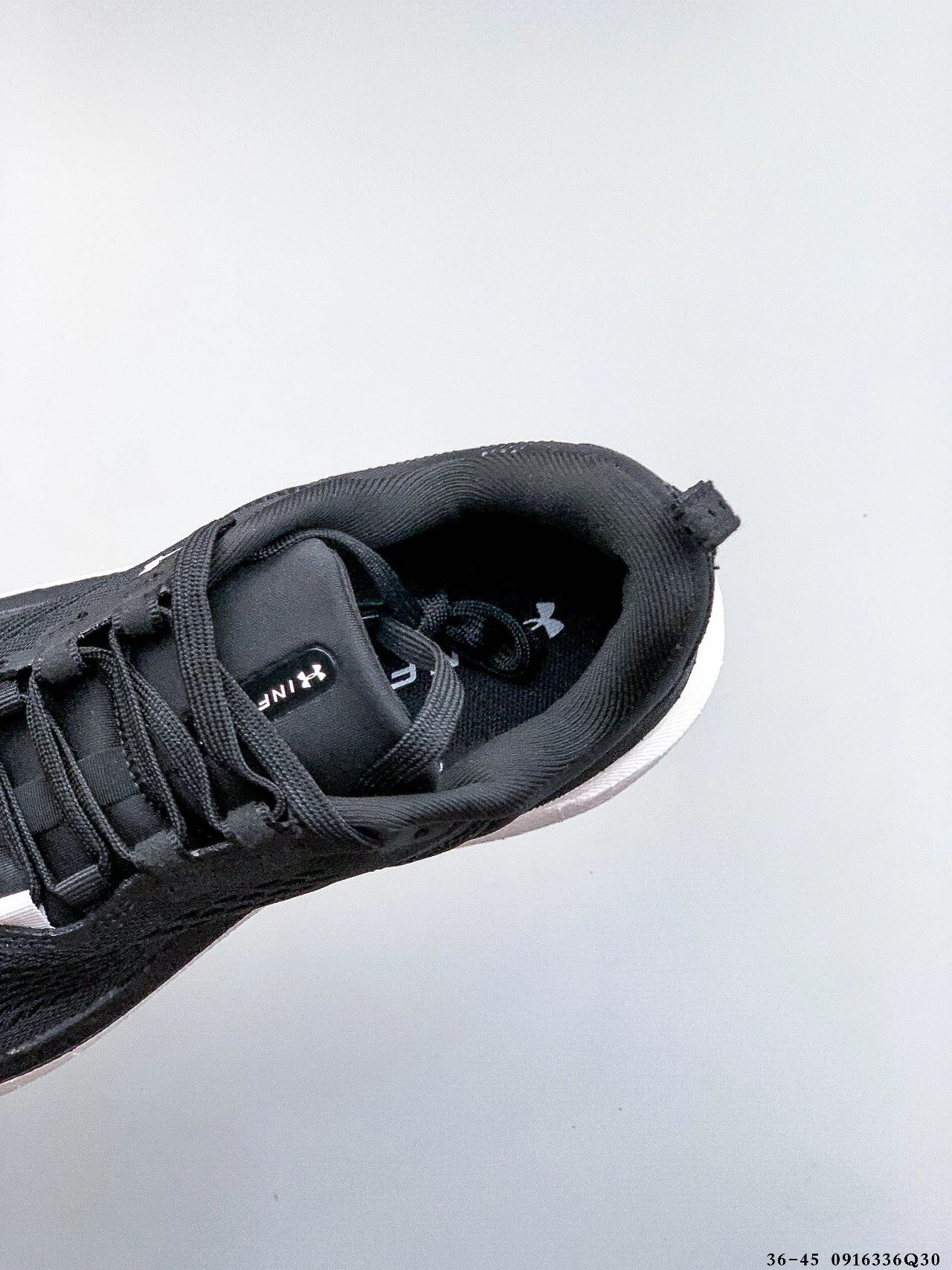 Infinite Elite Mesh Running Shoes Ebony Black - Gallery Image 4 - Detailed View