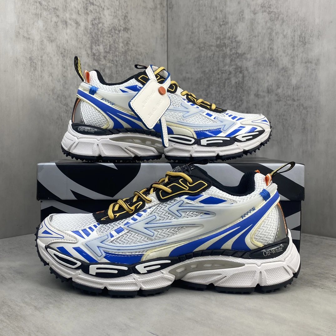 Retro Mesh EVA Running Sneakers White Sapphire - Gallery Image 9 - Detailed View