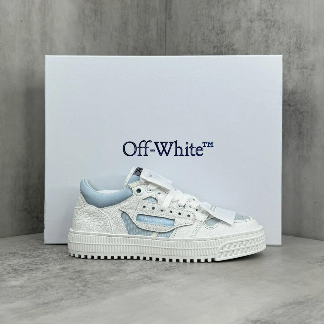 Low Vulcanized Canvas Sneakers Leather Lining Ice Blue - Gallery Image 1 - Detailed View