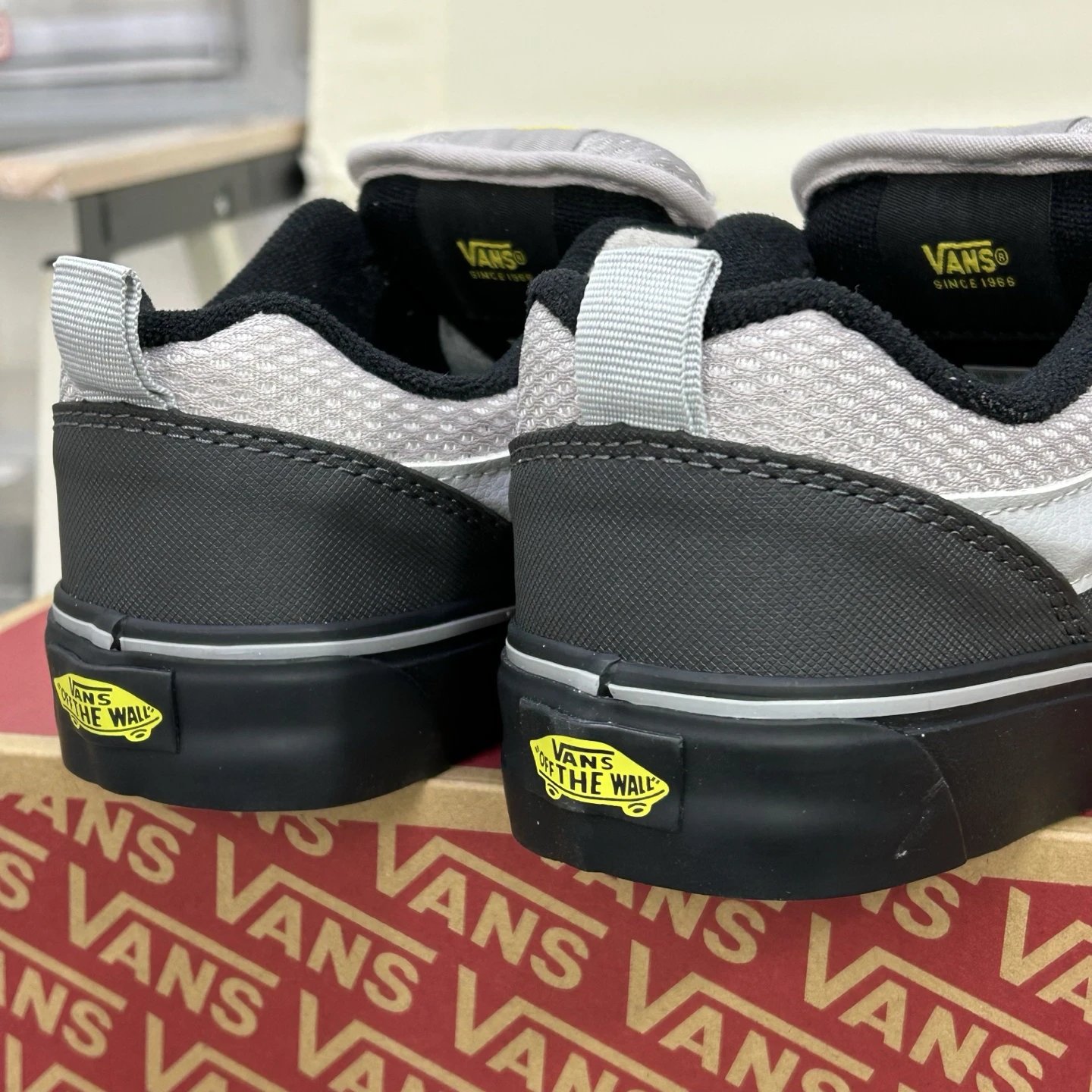 Knu Skool Low Top Skate Shoes Ash Grey - Gallery Image 6 - Detailed View