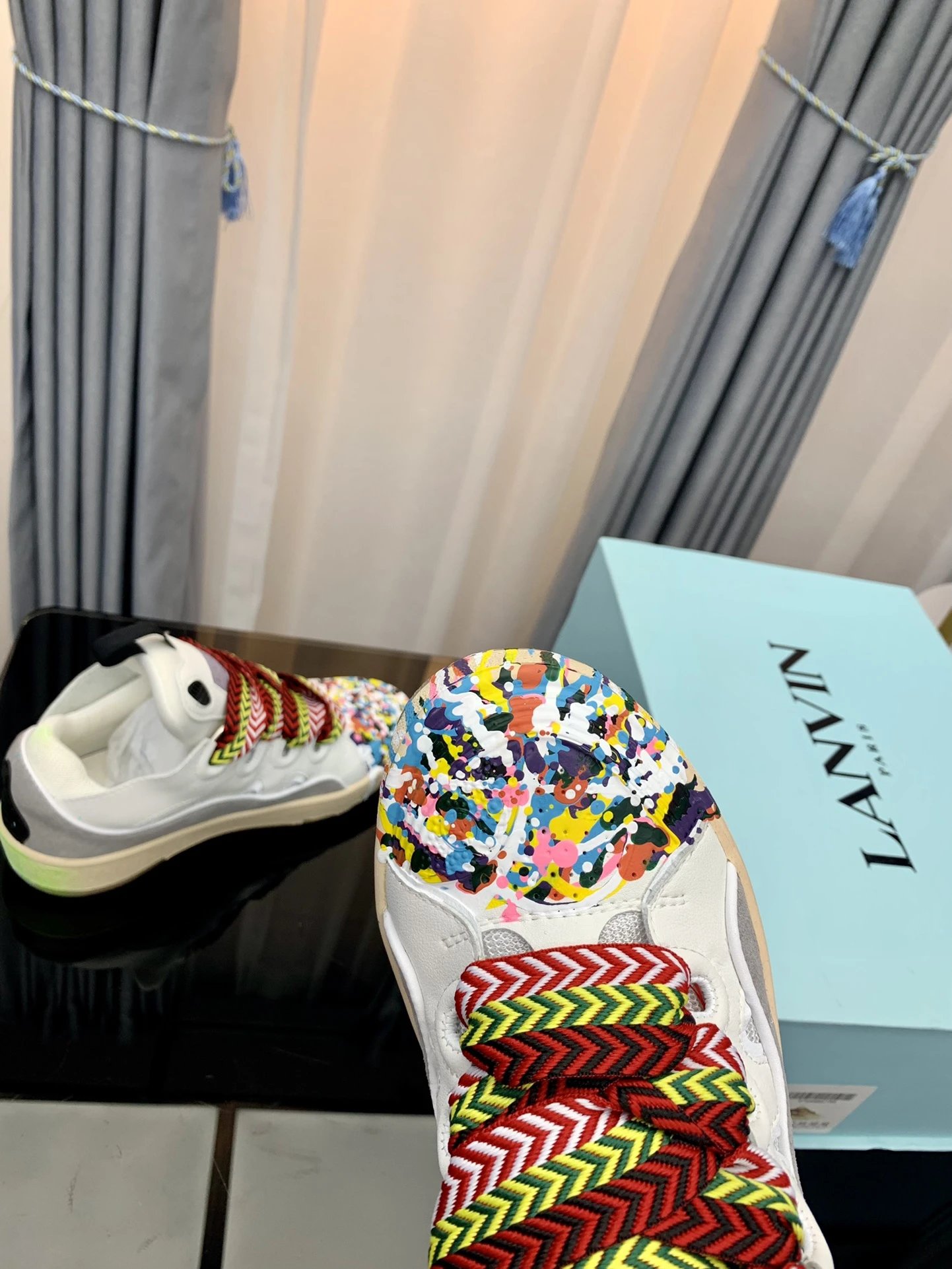 Lanvin Casual Sneakers Graffiti - Gallery Image 9 - Detailed View