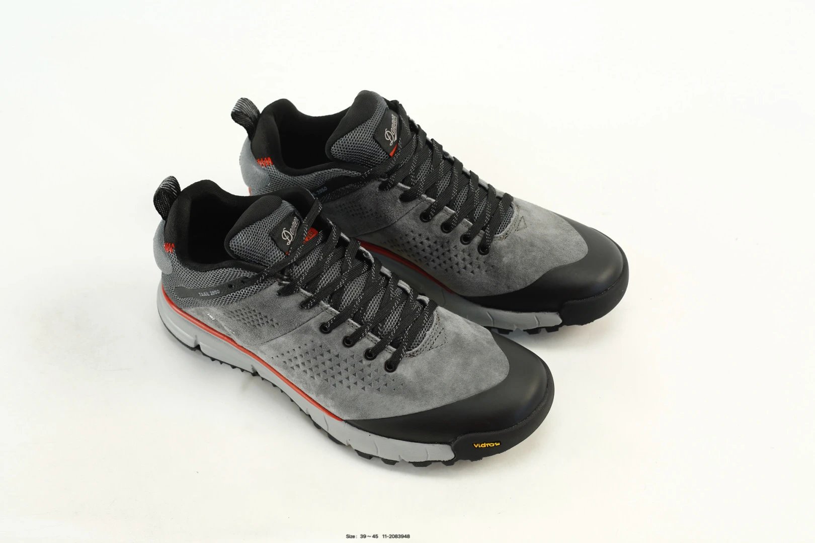 Trail Running Hiking Shoes Suede Charcoal - Gallery Image 8 - Detailed View