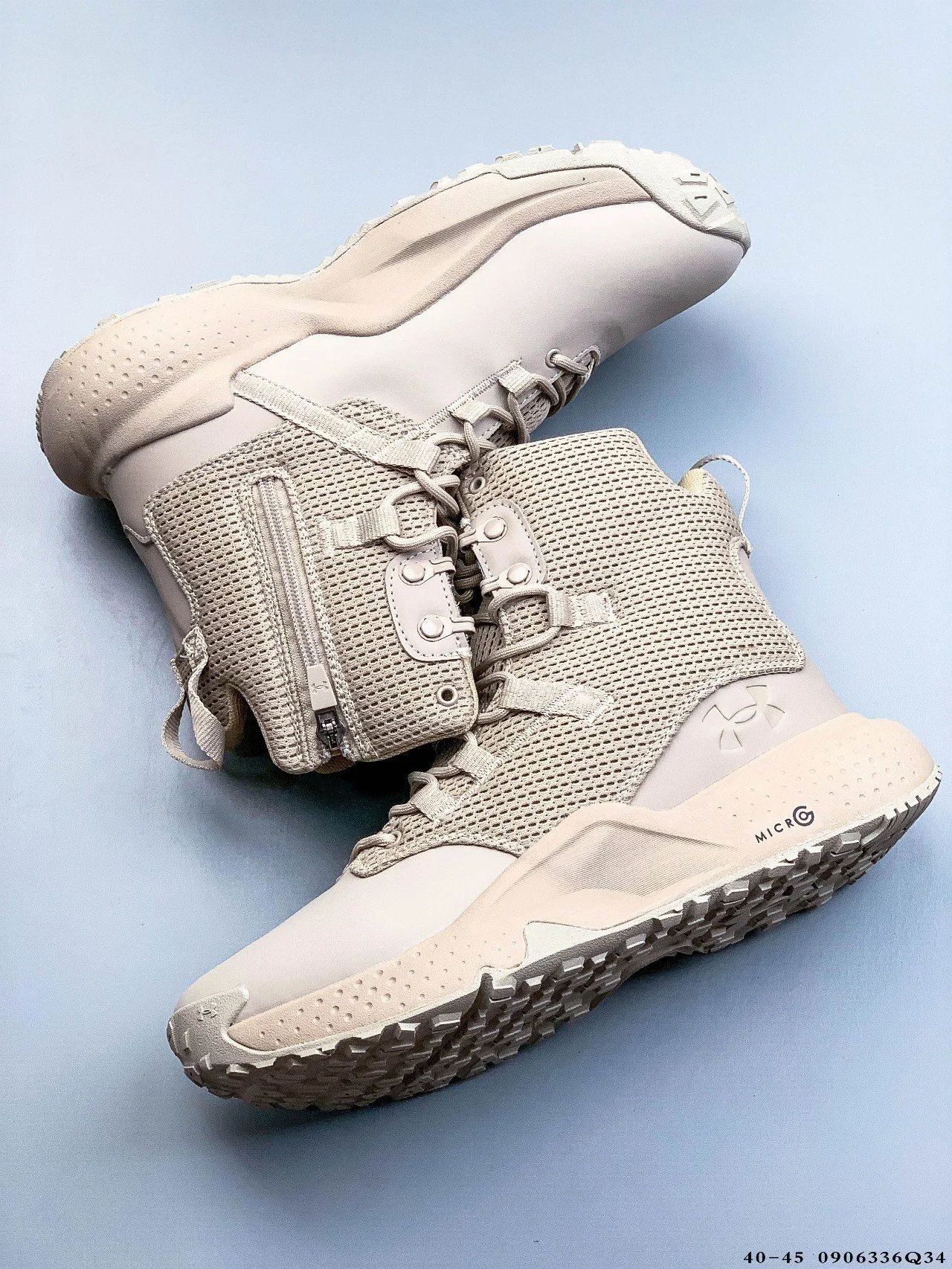 Tactical Mid Hiking Boots Mesh Desert Sand - Gallery Image 8 - Detailed View