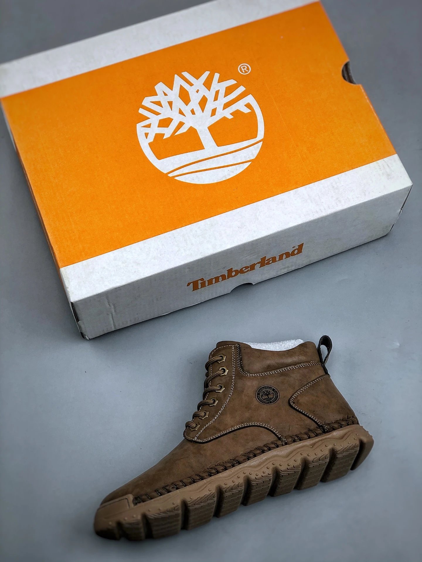 Premium Leather Waterproof Boots Ochre Brown - Gallery Image 2 - Detailed View