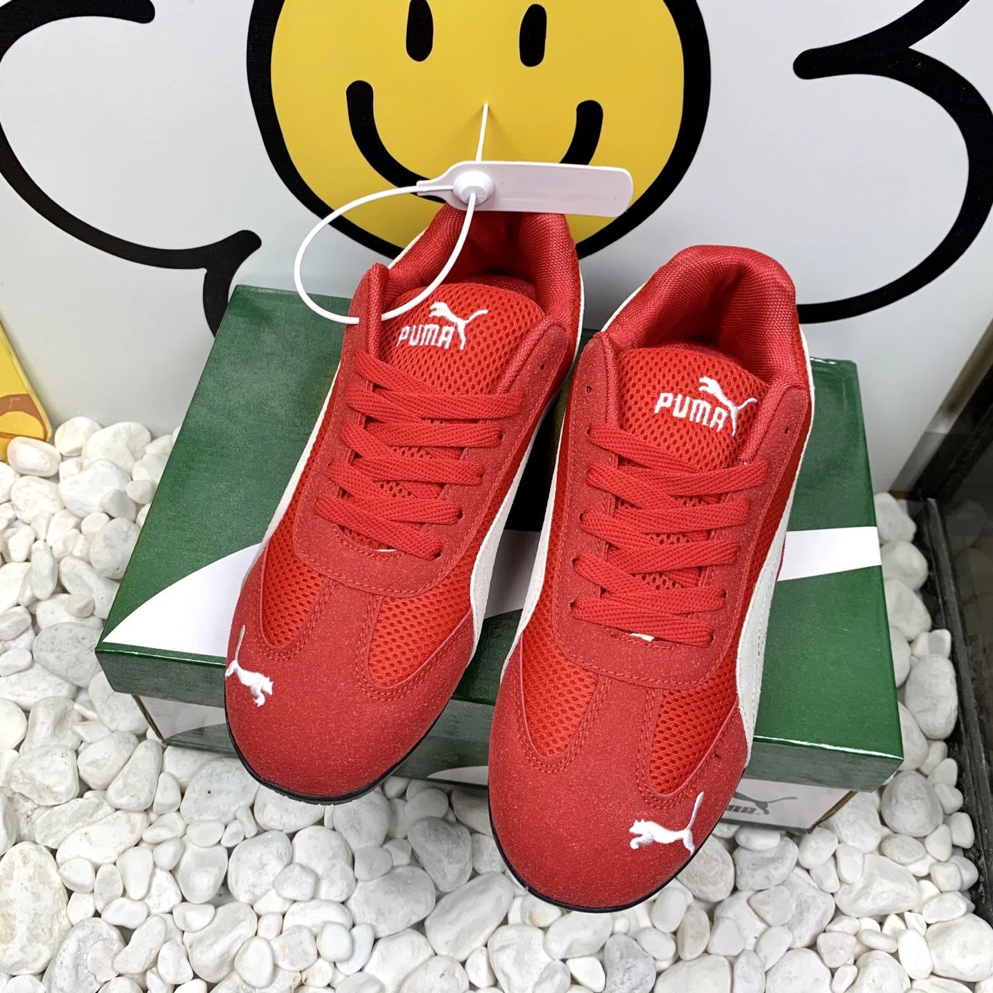 Puma Mesh Sneakers Red - Gallery Image 6 - Detailed View