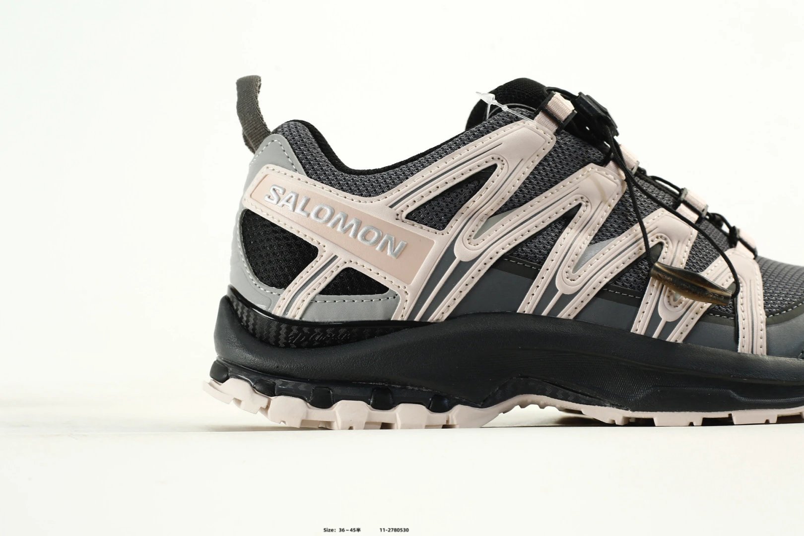 Salomon XA Pro 3D Grey Trail Shoes White Logo - Gallery Image 2 - Detailed View