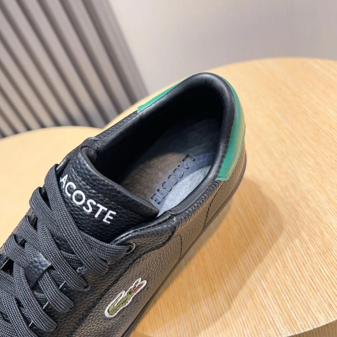 Lacoste Classic Black Sneakers - Gallery Image 4 - Detailed View