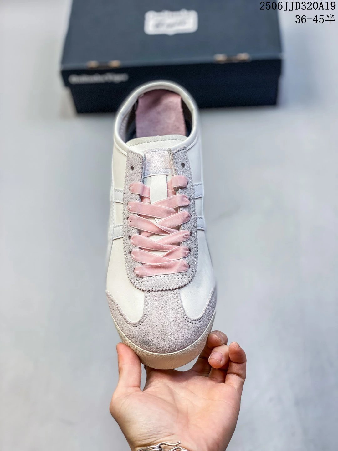 Asics Onitsuka Tiger Sneakers White Pink - Gallery Image 2 - Detailed View