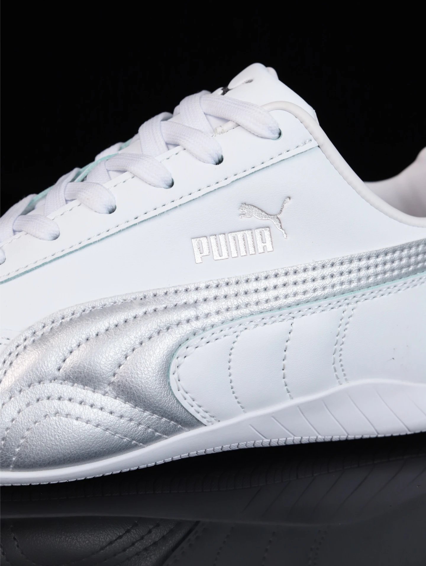 Puma Roma M Motorsport Sneakers White Silver - Gallery Image 8 - Detailed View