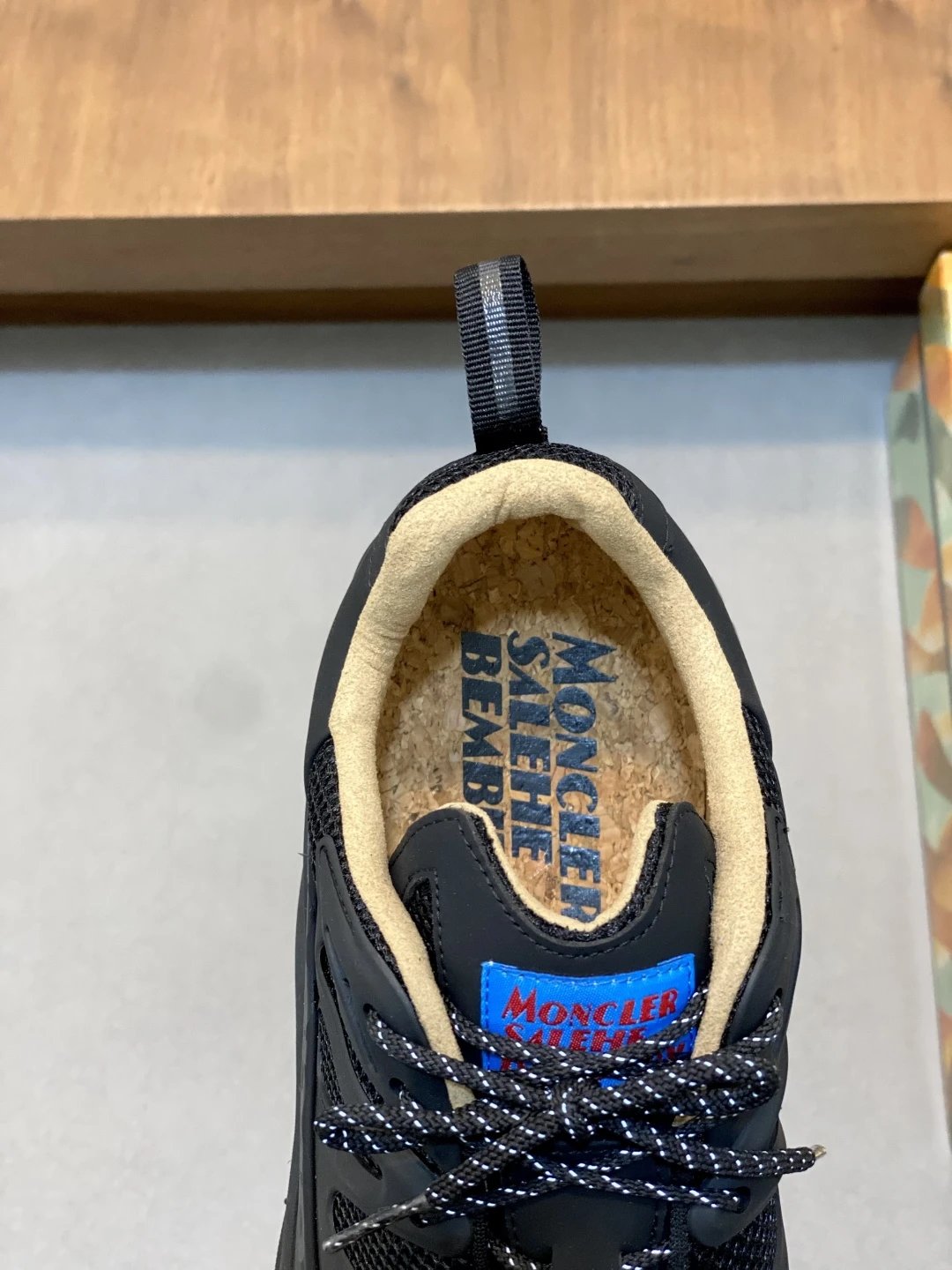 Moncler Trailgrip Amoeba Salehe Bembury Sneakers Black - Gallery Image 7 - Detailed View