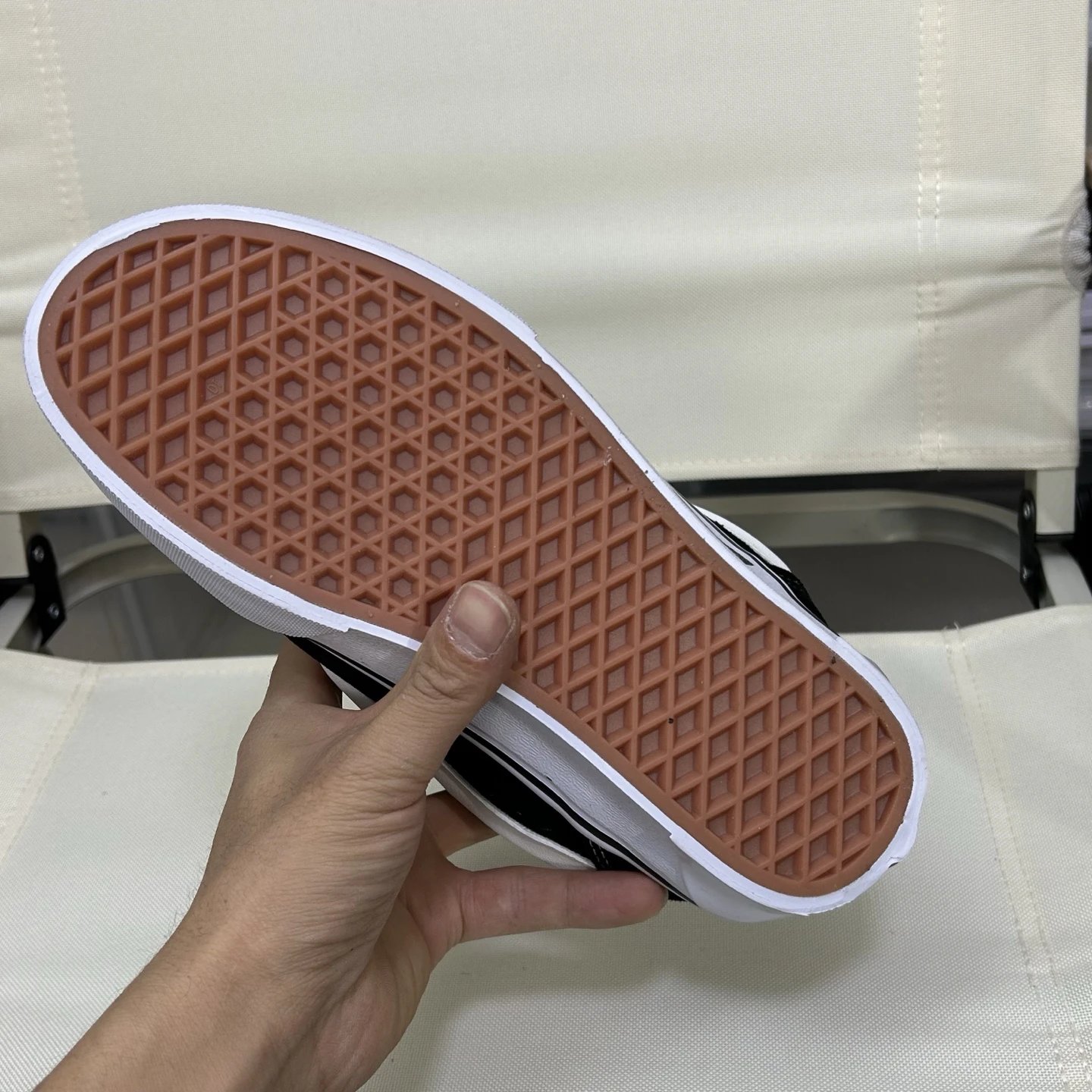 Knu Skool Low Top Skate Sneakers Ebony White - Gallery Image 8 - Detailed View