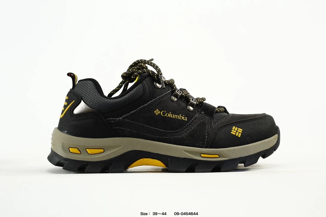 Men's Outdoor Hiking Trek Shoes Ochre Black - Gallery Image 1 - Detailed View