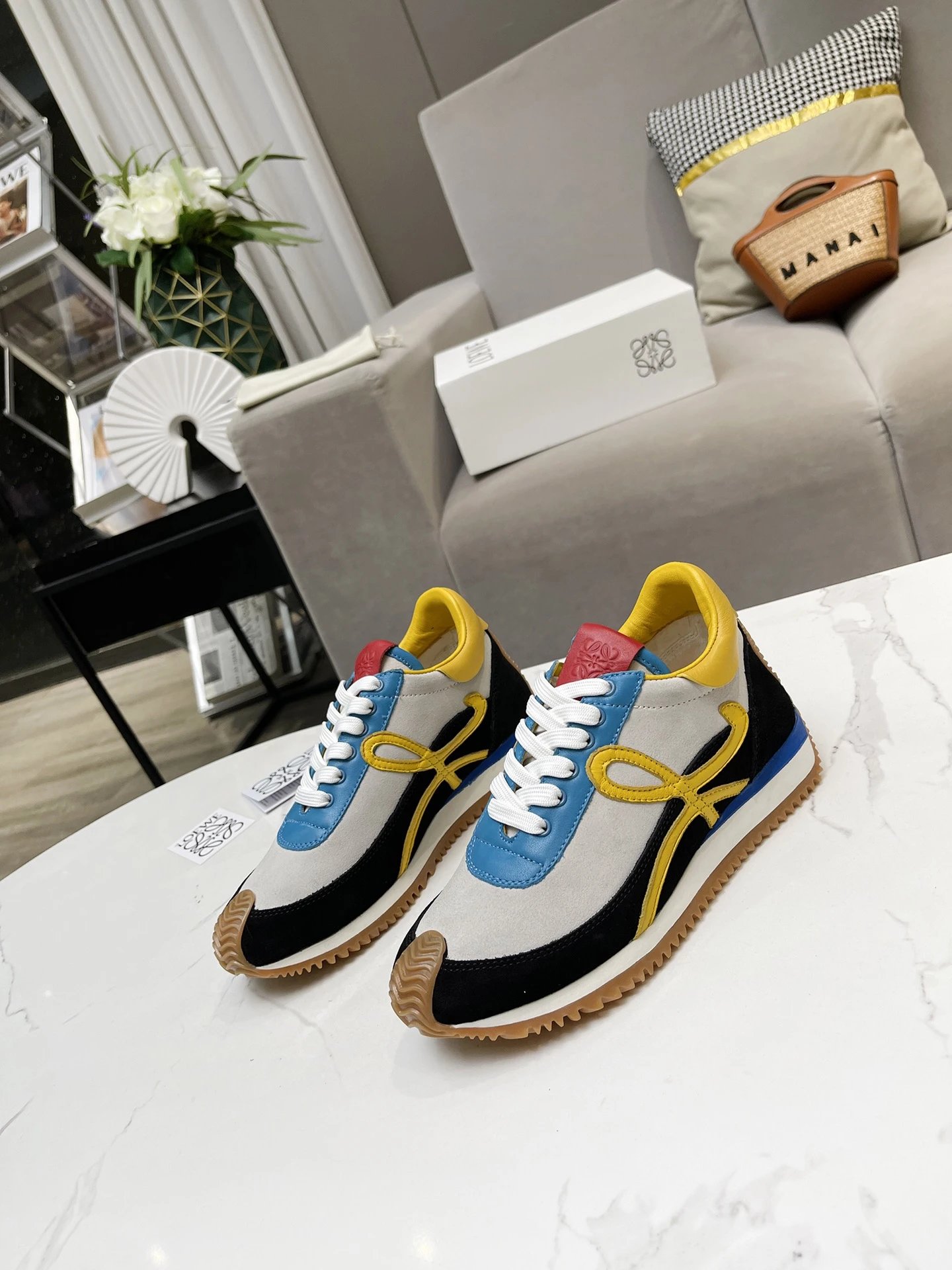 Loewe Multicolor Hidden Heel Trainers - Gallery Image 4 - Detailed View