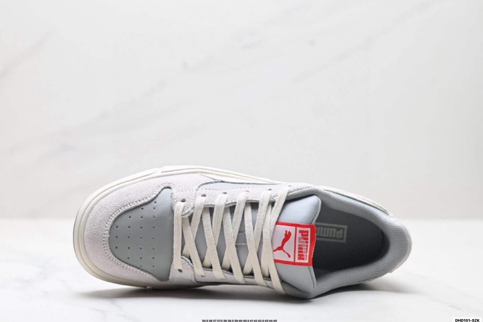 PUMA LX Court Low Denim Sneakers Light Gray - Gallery Image 2 - Detailed View