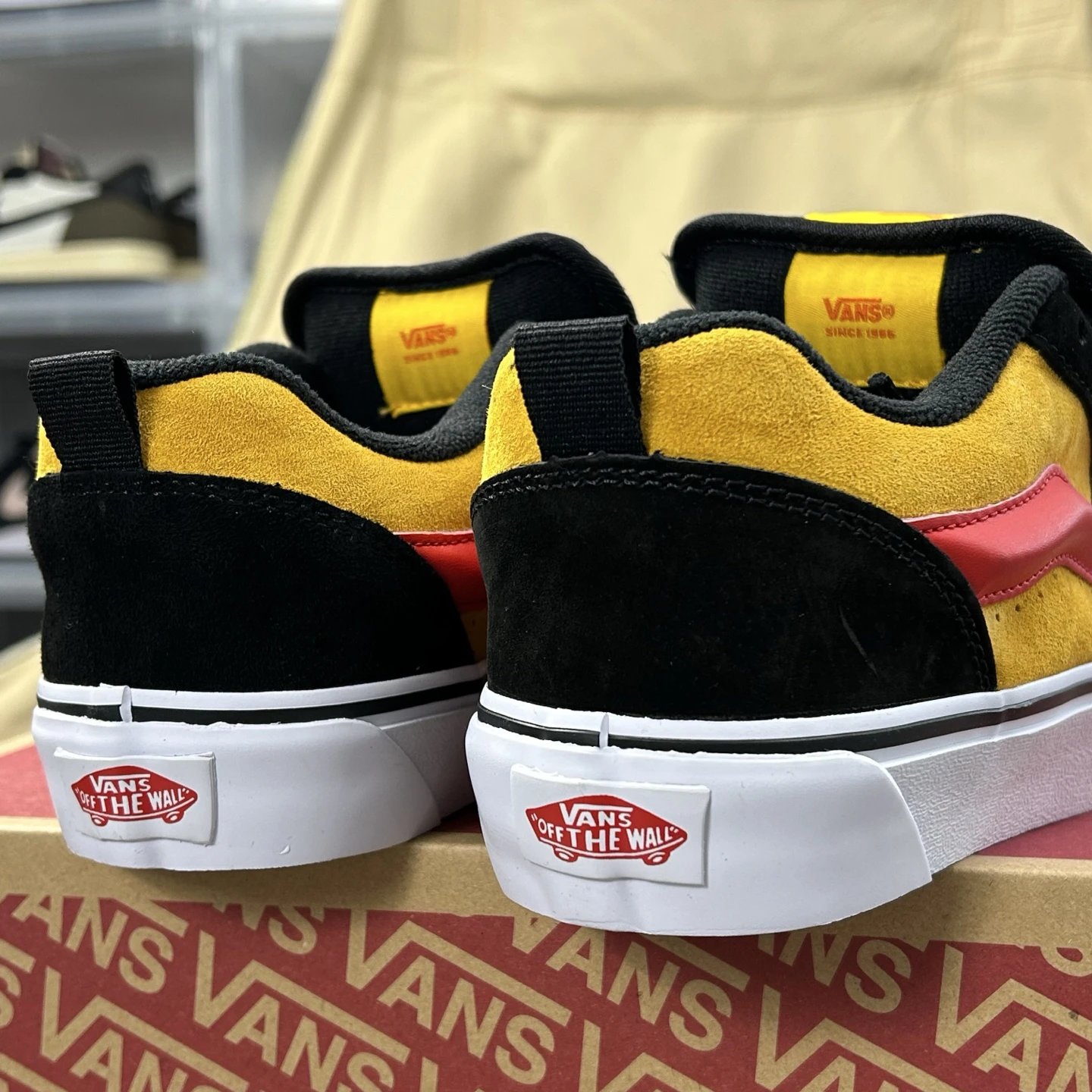 Low Top Suede Skate Shoes Amber Yellow - Gallery Image 5 - Detailed View