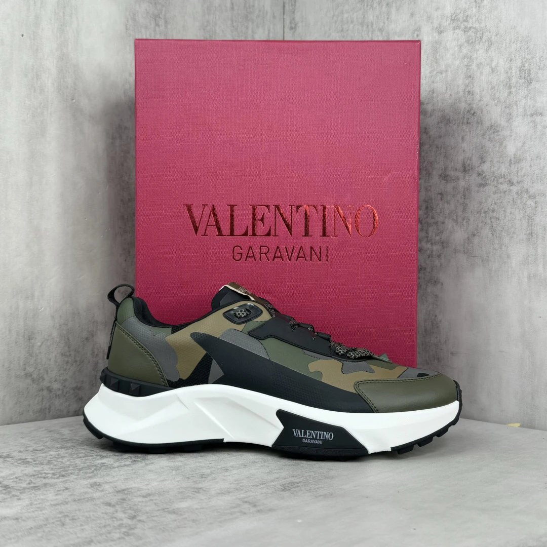 True Act Mesh Sneakers Camo Green - Gallery Image 1 - Detailed View