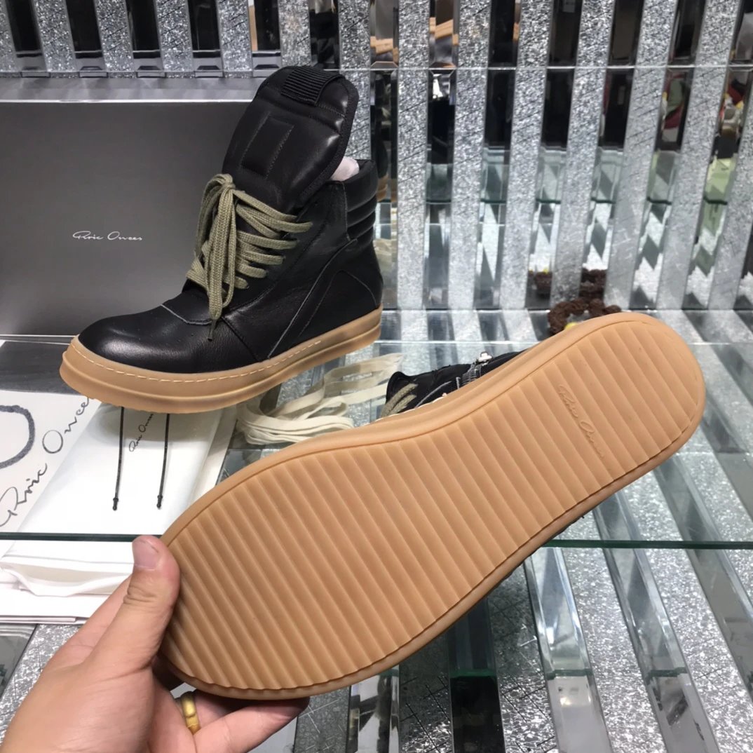 Owens Geobasket High-Top Sneakers Black Brown - Gallery Image 8 - Detailed View