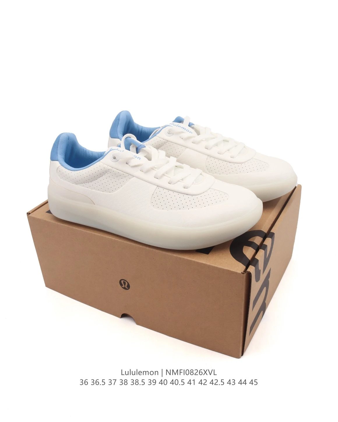 Lululemon Cityverse Low Sneakers White Blue - Gallery Image 2 - Detailed View
