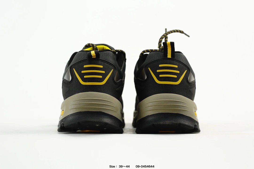 Men's Outdoor Hiking Trek Shoes Ochre Black - Gallery Image 7 - Detailed View
