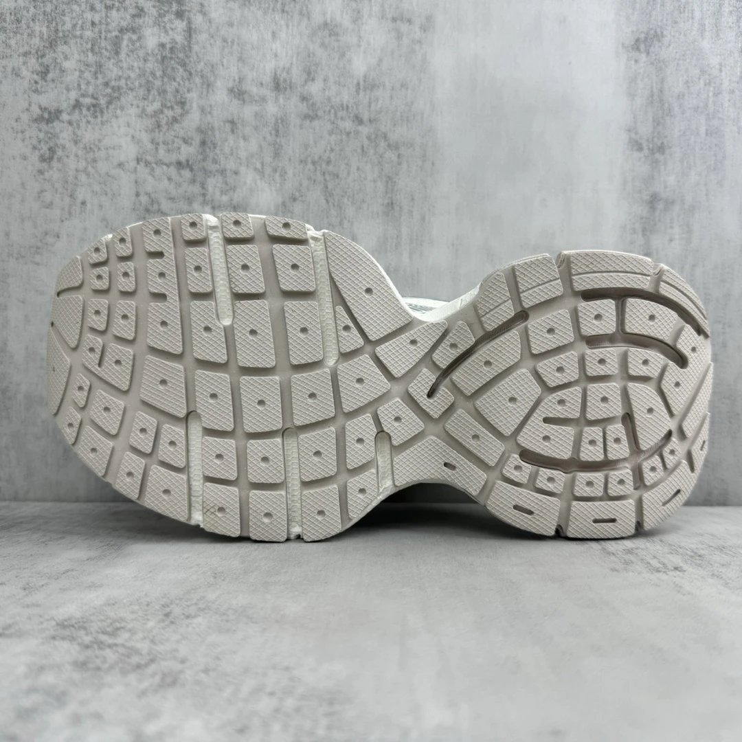 Chunky Mesh Slip-On Trainers Vintage White - Gallery Image 8 - Detailed View