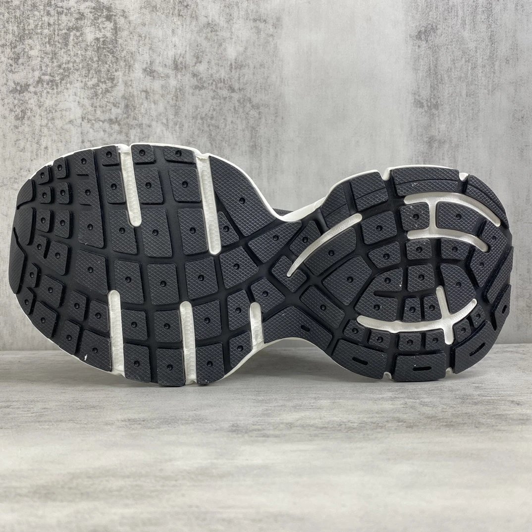 Retro Sock Sneakers Knit High Top Chunky Sole Jet Black - Gallery Image 8 - Detailed View