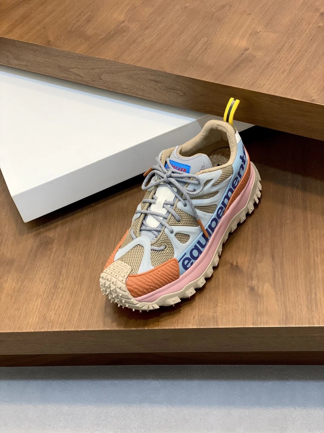 Moncler Trailgrip Amoeba Salehe Bembury Sneakers Brown - Gallery Image 6 - Detailed View