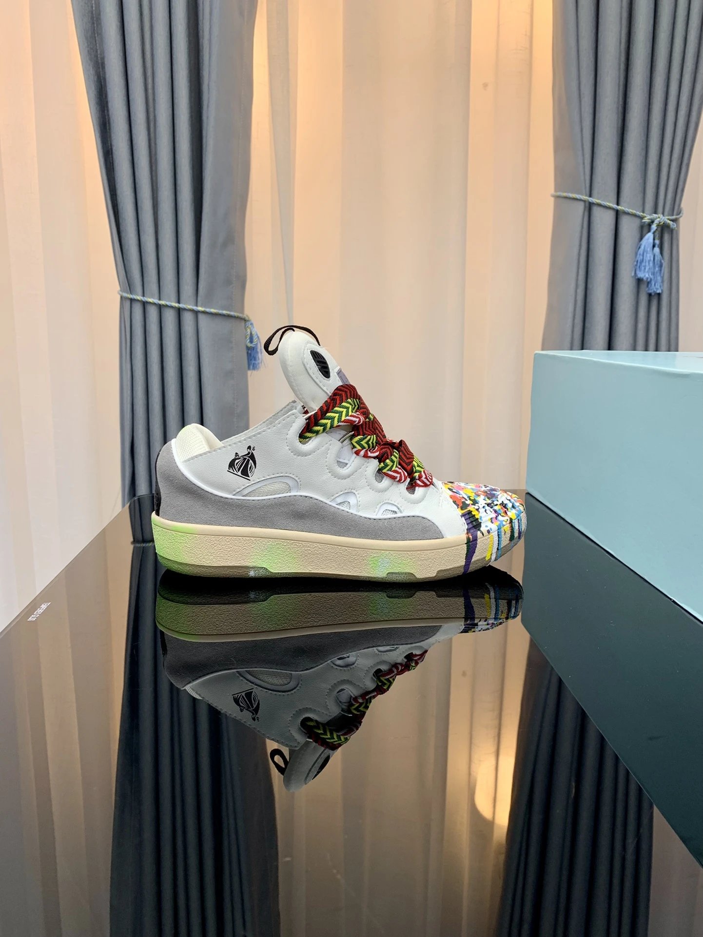 Lanvin Casual Sneakers Graffiti - Gallery Image 2 - Detailed View