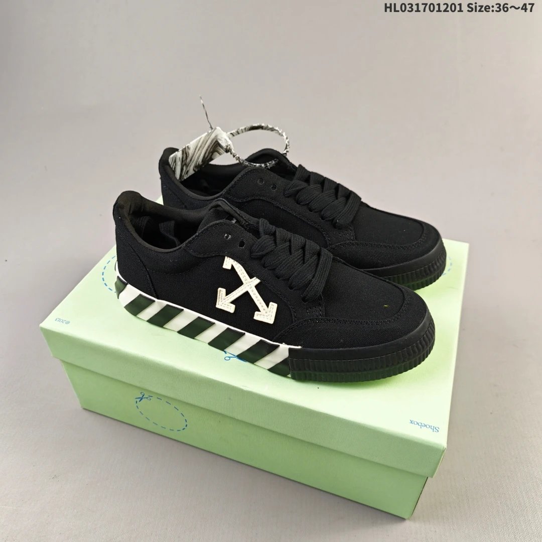 Vulcanized Striped Low Top Canvas Sneakers Black Fuchsia - Gallery Image 2 - Detailed View