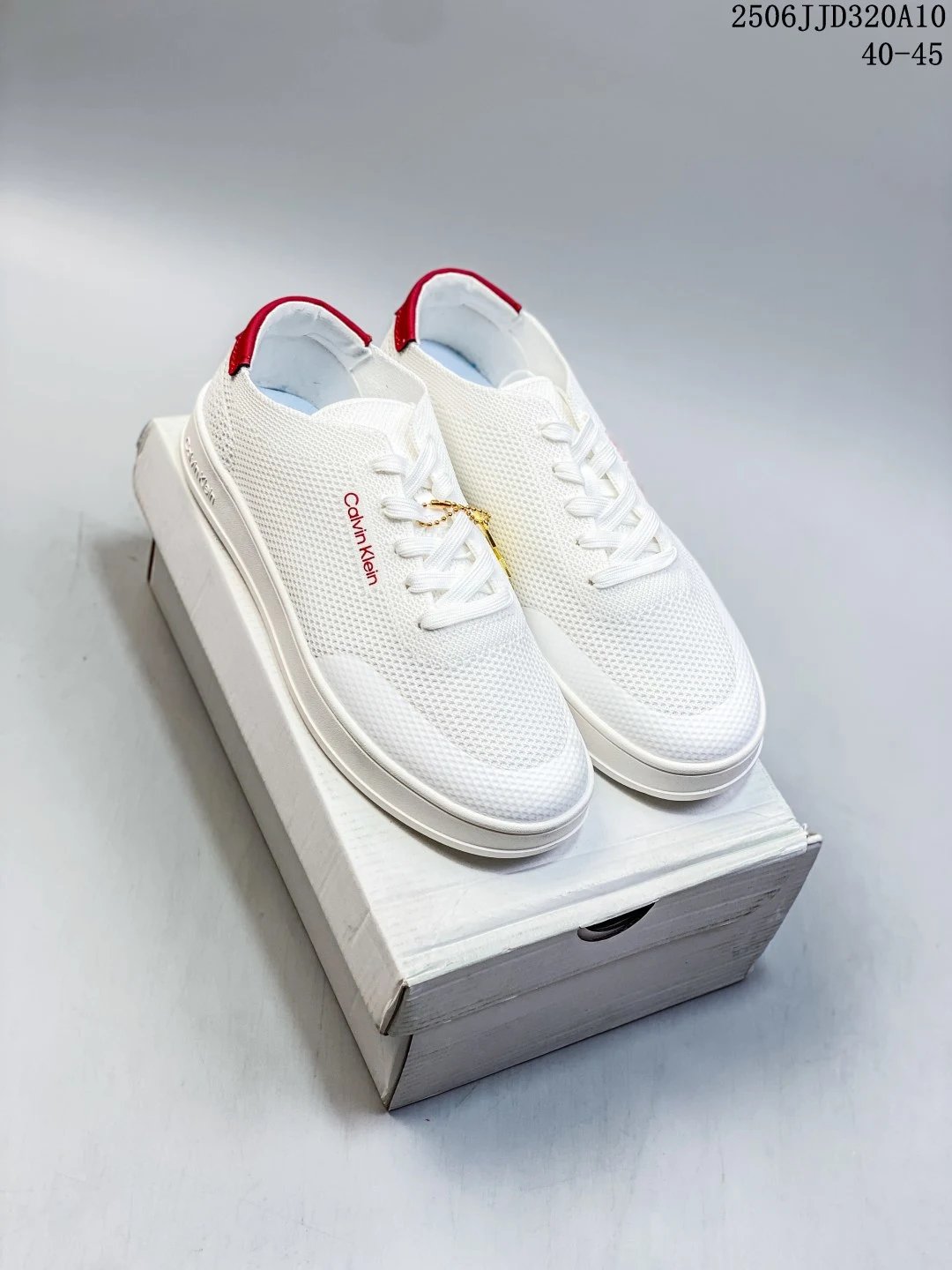 Mesh Low Top Lace-Up Sneakers Scarlet White - Gallery Image 6 - Detailed View