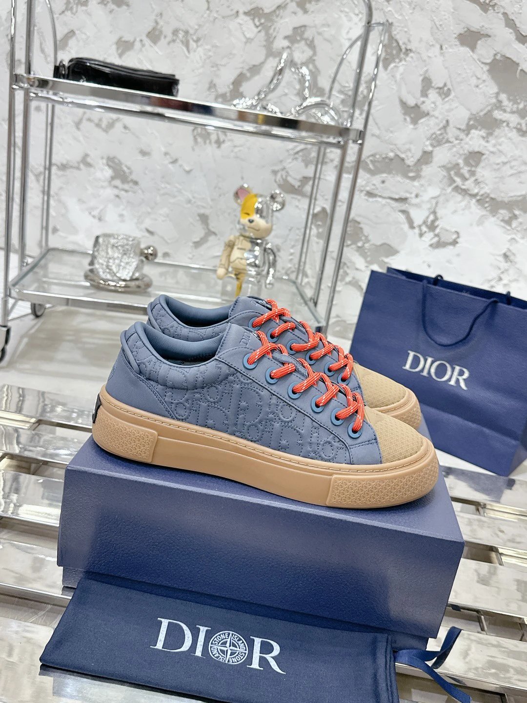 Casual Sneakers Satin Slate - Gallery Image 1 - Detailed View