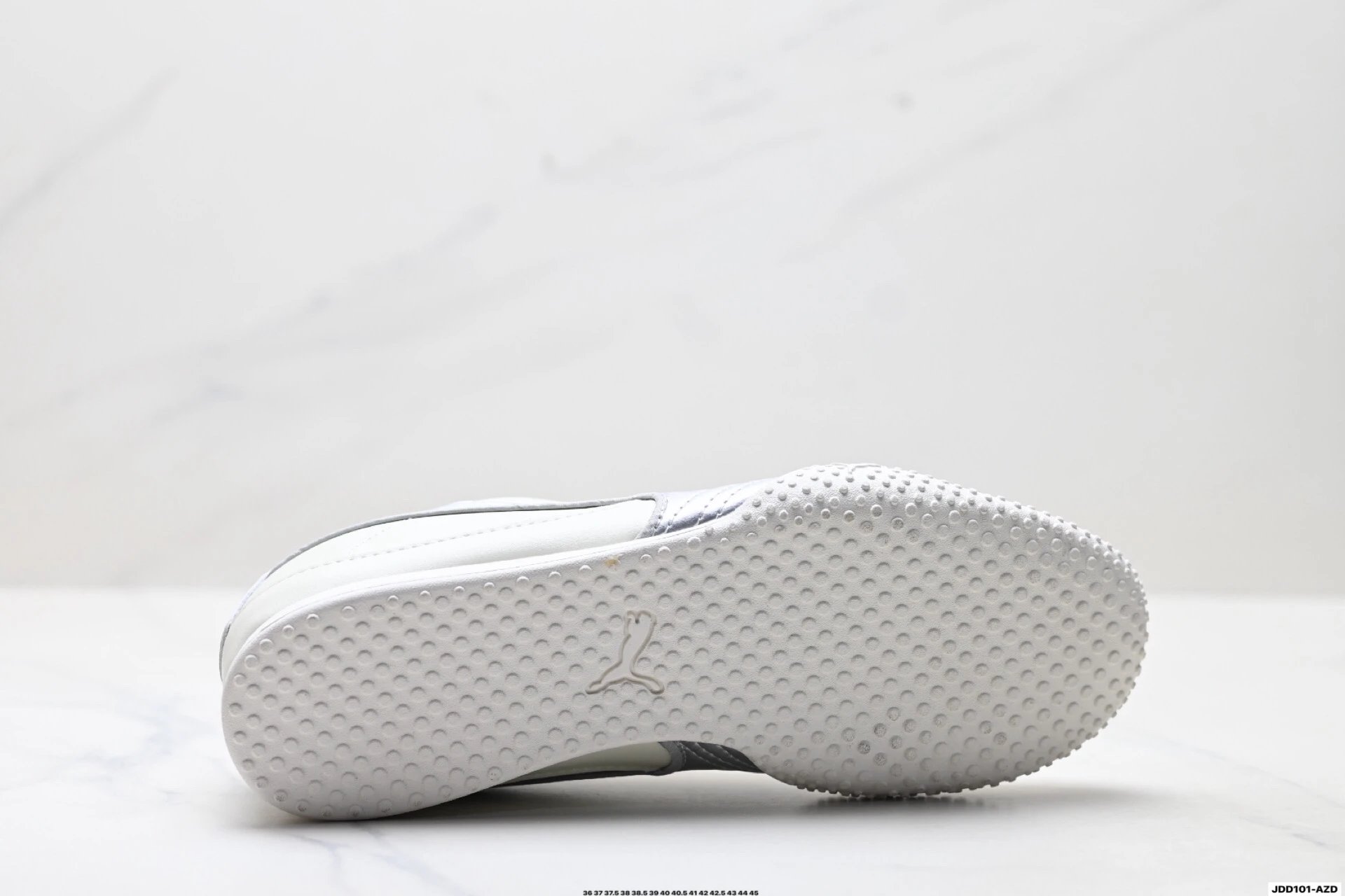 PUMA Bella V2 Leather Sneakers Silver White - Gallery Image 9 - Detailed View