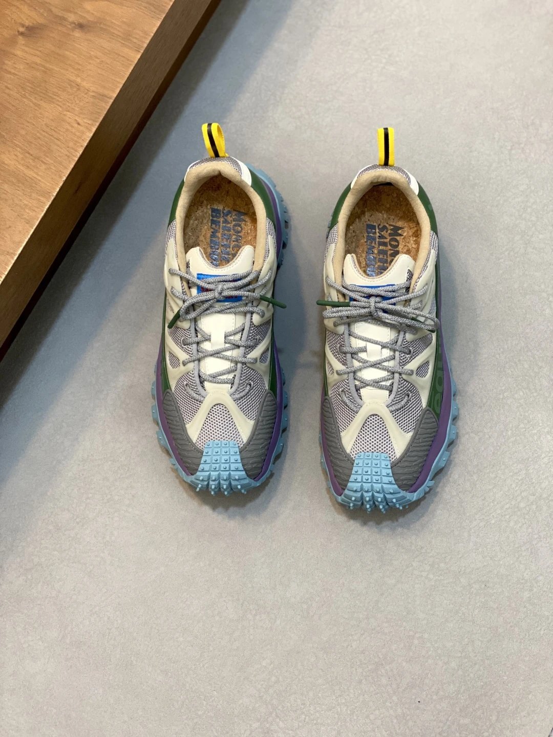 Moncler Trailgrip Amoeba Salehe Bembury Sneakers Green - Gallery Image 2 - Detailed View