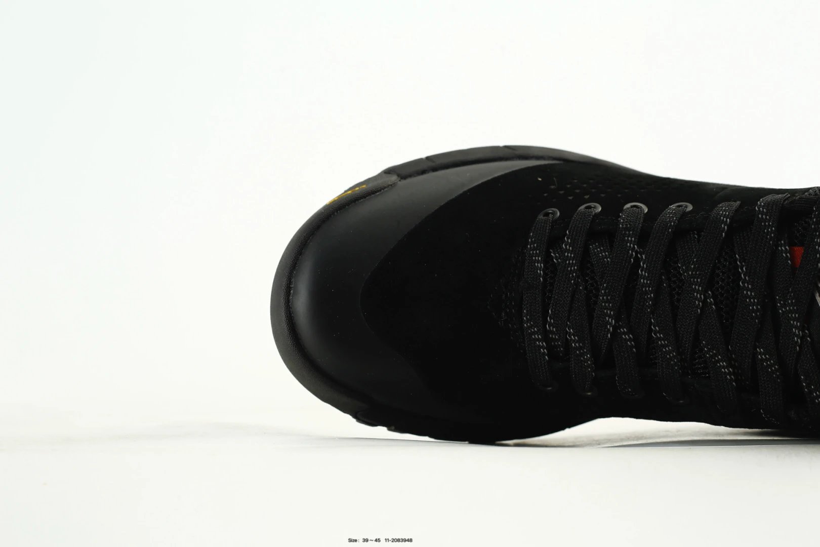 Trail Suede Hiking Sneakers Obsidian Black - Gallery Image 5 - Detailed View