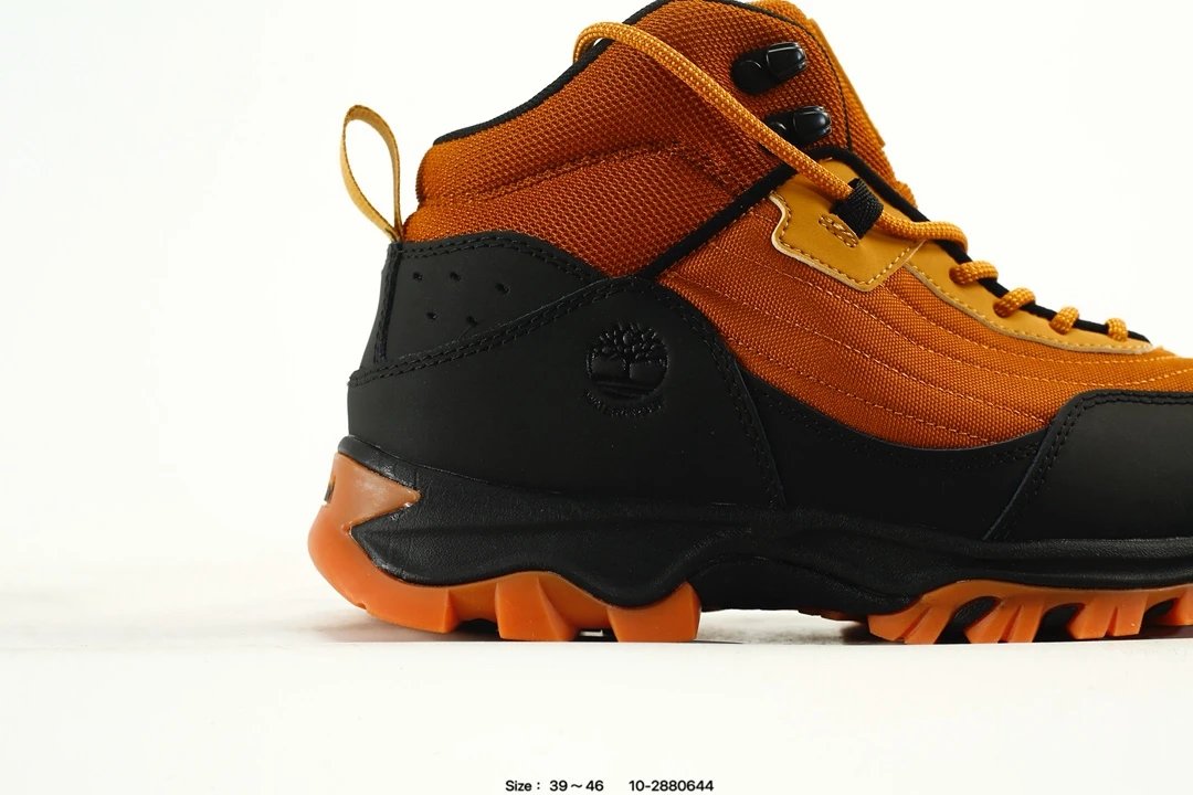 Waterproof Hiking Boots with Burnt Orange - Gallery Image 2 - Detailed View
