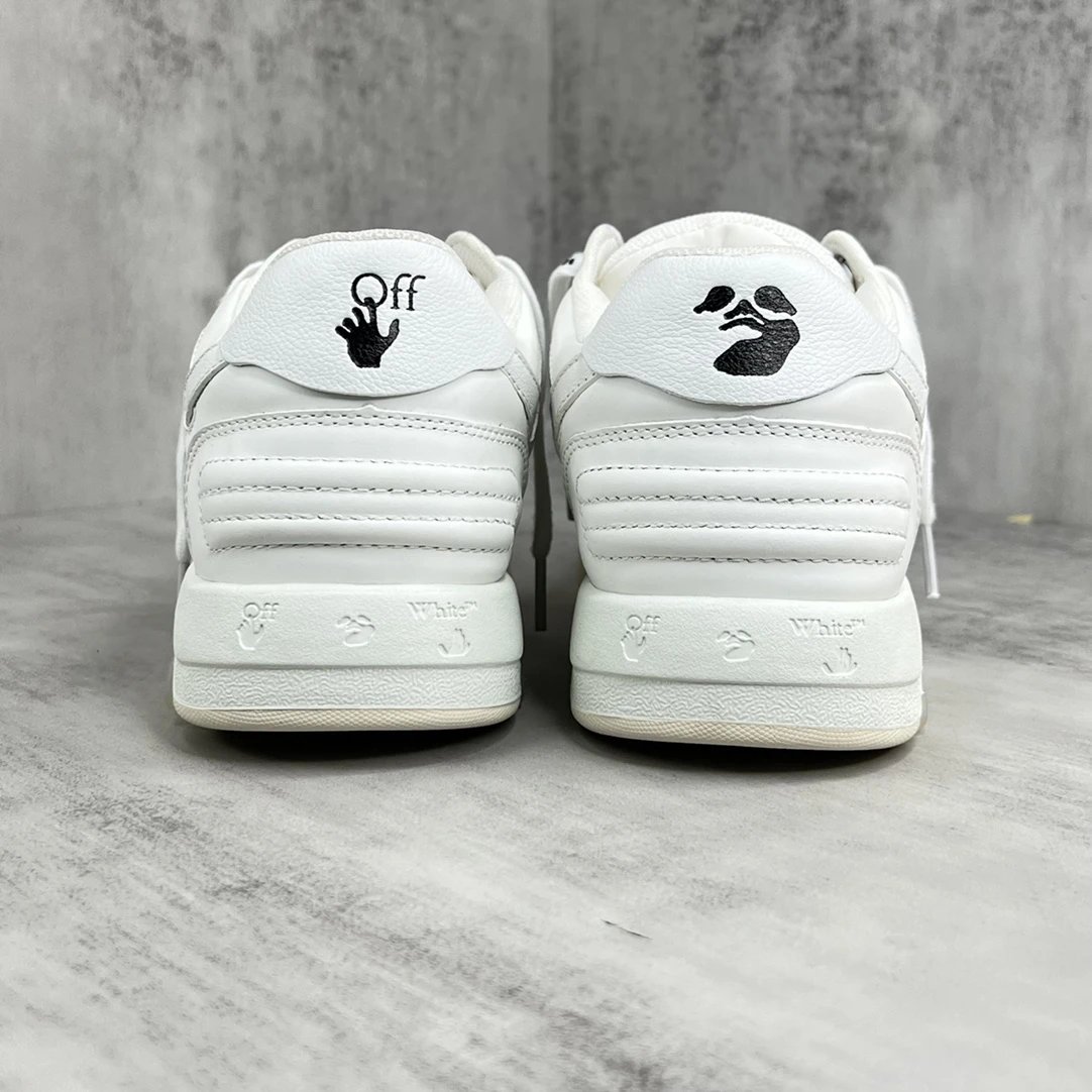 Low Top Leather Couple Sneakers Retro Ivory White - Gallery Image 5 - Detailed View