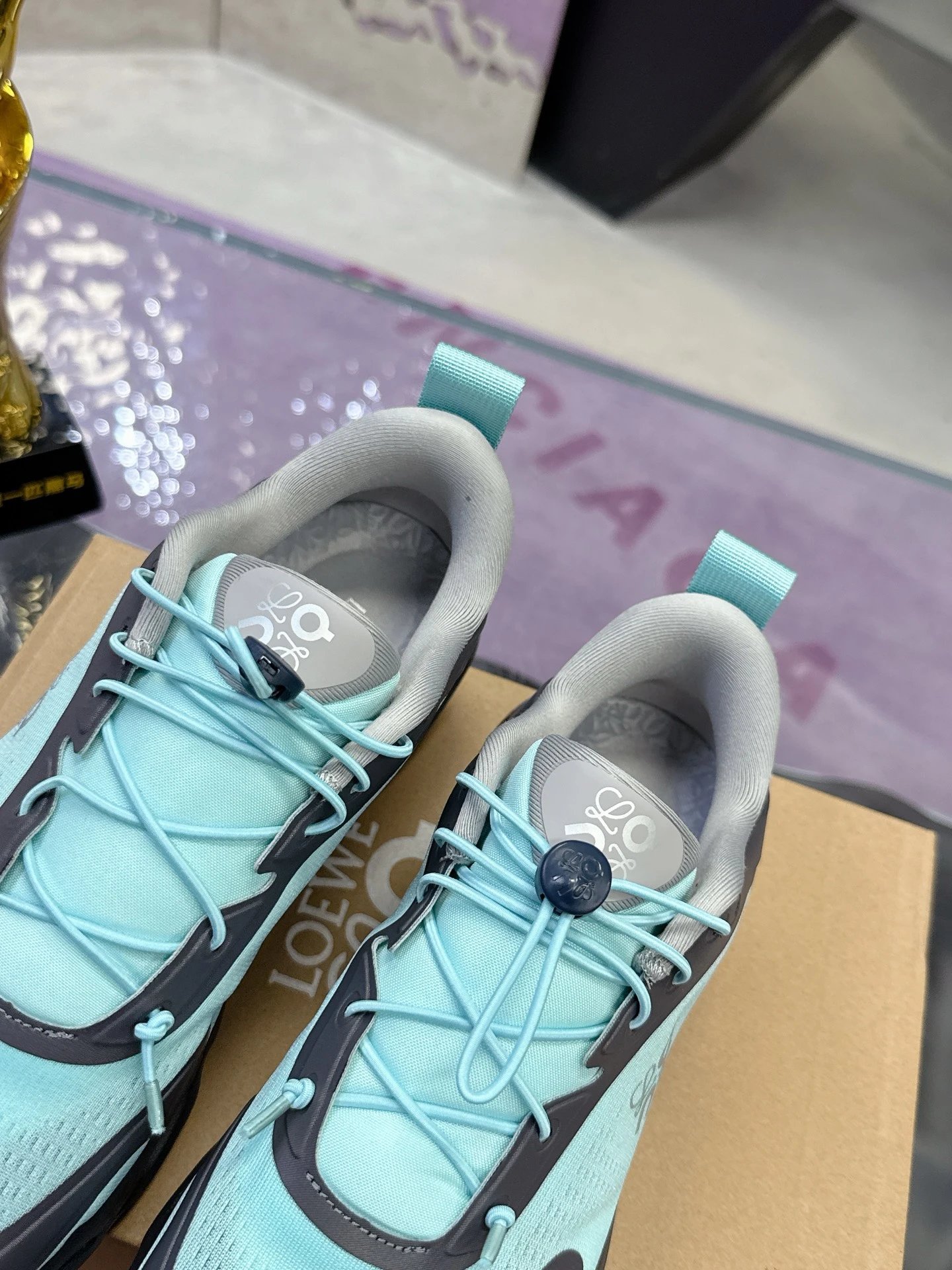 Loewe x On 3.0 Cloudventure Sneakers Blue Gray - Gallery Image 9 - Detailed View