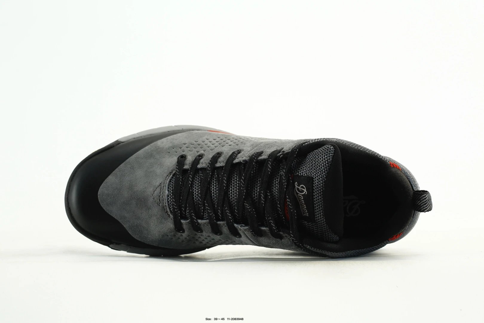 Trail Running Hiking Shoes Suede Charcoal - Gallery Image 4 - Detailed View